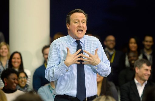 David Cameron gerät wegen seiner Finanzen und einer EU-Werbebroschüre unter Druck Foto: EPA
