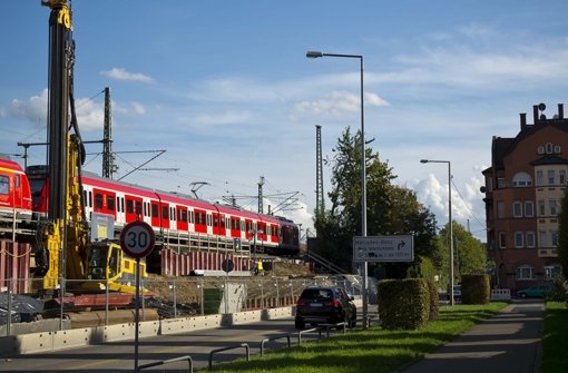 Die Stuttgart-21-Baustelle am Bahnhof Untertürkheim. Foto: Lichtgut/Max Kovalenko