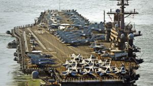 Der Flugzeugträger  USS Carl Vinson ist auf dem Weg nach Korea. Foto: AP