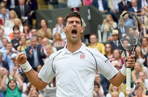 Der erlösende Schrei nach dem Sieg: Novak Djokovic hat zum dritten Mal Wimbledon gewonnen. Foto: dpa