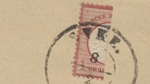 Rarität aus dem Jahre 1872: Die in Bietigheim versteigerte halbe Briefmarke. Foto: StN