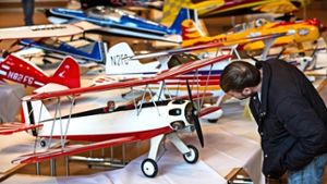 Viele der ausgestellten Modelle sind detailgetreue Nachbildungen echter Flugzeuge – nur kleiner als die Originale. Foto: Frank Eppler