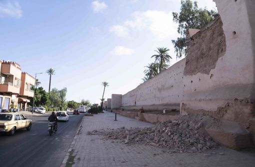 Bei dem Erdbeben in Marokko sind mehrere Hundert Menschen ums Leben gekommen. Foto: dpa/Mosaab Elshamy