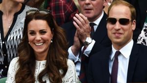 Machten gute Mine zum schlechten Spiel von Titelverteidiger Andy Murray: Herzogin Kate und ihr Mann Prinz William in Wimbeldon. Foto: Getty Images Europe