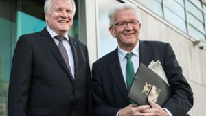 Kann auch mit der CSU diskutieren: Winfried Kretschmann (Grüne) mit Horst Seehofer. Foto: dpa