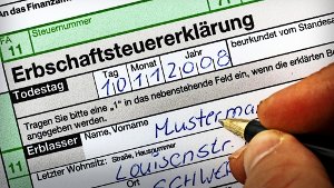 Karlsruhe prüft die Erbschaftsteuer. Foto: dpa-Zentralbild