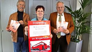 Volker Grosser (links), Monika Drautz und Jürgen Lohmann freuen sich. Foto: R. Stahlberg