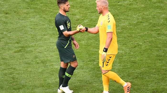 Dänemark und Australien trennen sich 1:1