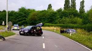 Auf der Kreisstraße zwischen Bietigheim-Bissingen und Tamm hat es einen schweren Verkehrsunfall gegeben. Foto: 7aktuell.de/Franziska Hesseauer