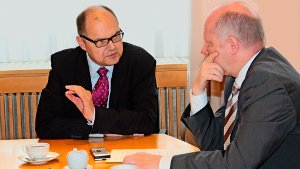 Bundeslandwirtschaftsminister Christian Schmidt (links) im Gespräch mit unserem Hauptstadtkorrespondenten Norbert Wallet Foto: BMEL