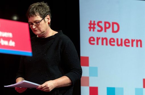 Landesvorsitzende Leni Breymaier würde die SPD lieber in der Opposition erneuern statt in einer erneuten Großen Koalition auf Bundesebene. Foto: dpa