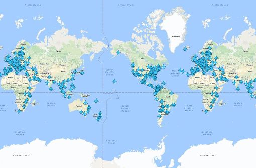 Diese Karte des Reisebloggers Anil Polat zeigt Wlan-Zugänge und auch einige ihrer Passwörter an Flughäfen – Reisende können diese bei Bedarf aktualisieren. Foto: Googlemaps/Anil Polat