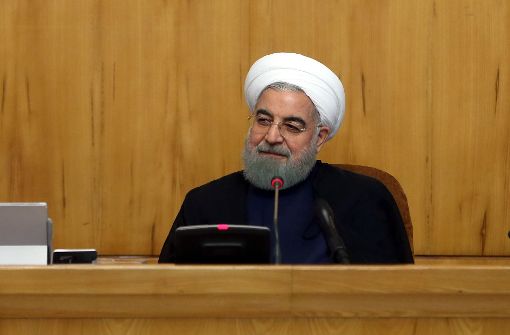 Der iranische Präsident Hassan Ruhani droht den USA. Foto:dpa Foto:  