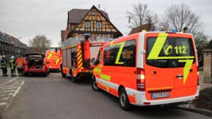 Die Polizei und Feuerwehr rückte in Kirchheim mit einem Gas-Spürtupp aus. Foto: 7aktuell.de/Enrique Kaczor