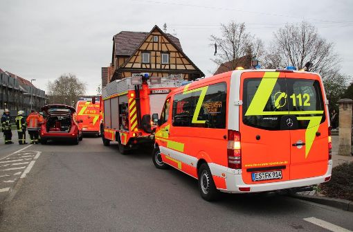 Die Polizei und Feuerwehr rückte in Kirchheim mit einem Gas-Spürtupp aus. Foto: 7aktuell.de/Enrique Kaczor
