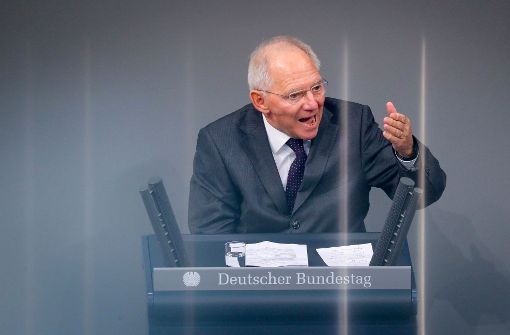 Zum Präsidenten des Bundestags soll in der konstituierenden Sitzung der bisherige Finanzminister Wolfgang Schäuble gewählt werden. Foto: dpa