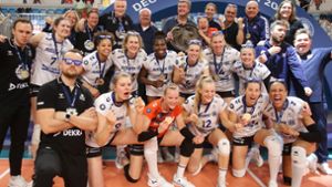 Die Titel-Sause geht weiter bei den Volleyballerinnen von Allianz MTV Stuttgart. Foto: Baumann