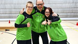 Mika Burk (von links), Neu-Nationaltrainer Thomas Stockhause und Tamara Röske: Das Trio fährt im Sommer nach Berlin. Foto: privat