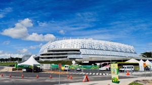 Das WM-Stadion von Recife: Flossen beim Bau Schmiergelder? Foto: dpa