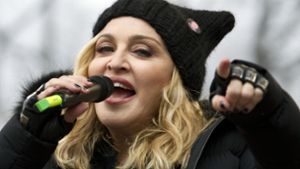 Auch Popstar Madonna hat sich im Januar bei den Protesten gegen Trump beteiligt. Foto: AP