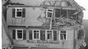 Eine Bombe traf am 3. September 1940 das Gasthaus Traube in Großbottwar. Foto: Archiv (Werner Fuchs