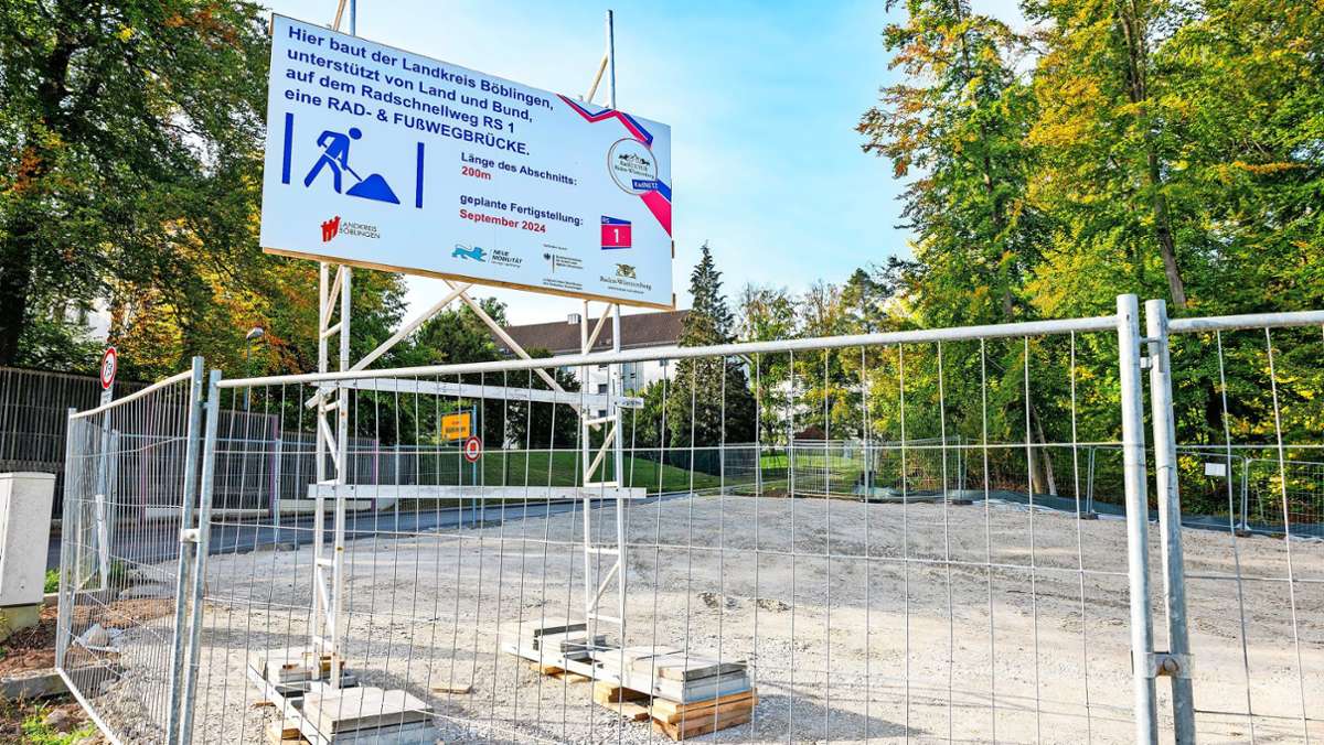 Umstrittene Radbrücke in Böblingen: Werden die Radfahrer den Millionenbau nutzen?