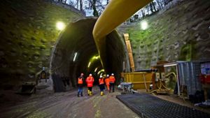 Am Zwischenangriff Prag ist der Zugangsstollen fertig, nun geht es an den Vortrieb des Feuerbacher Tunnels. Foto: Lichtgut/Max Kovalenko