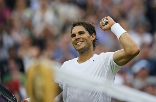 Rafael Nadal ist ins Achtelfinale beim Tennisturnier in Wimbledon eingezogen. Foto: dpa