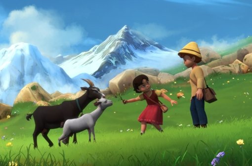 Das flämische Animationsunternehmen Studio 100 wagt sich in die Berge: Szene aus „Heidi“.  Foto: ZDF