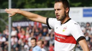 Sein elfter  Saisontreffer reicht nicht zum Punktgewinn: VfB-Torjäger Pascal Breier. Foto: Baumann