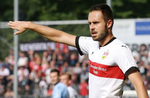 Sein elfter  Saisontreffer reicht nicht zum Punktgewinn: VfB-Torjäger Pascal Breier. Foto: Baumann