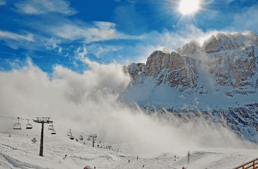 Die Sella-Ronda -Runde in den Dolomiten bietet Skivergnügen für ausdauernde Skifahrer.  Foto: Albers