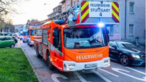 MIt einem Löschzug rückte die Feuerwehr zu dem Einsatz in Feuerbach aus. Foto: 7aktuell.de/ NR/7aktuell.de | NR