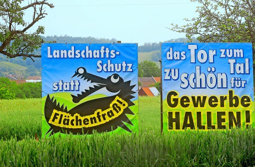 Erfolgreicher Protest: Beim Holzweiler Hof  in Großbottwar im Kreis Ludwigsburg ist kein Platz für Gewerbe und Industrie. Foto: Kuhnle