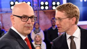 Der SPD-Ministerpräsident und -Spitzenkandidat Torsten Albig gibt sich siegessicher – doch sein CDU-Kontrahent Daniel Günther hat mächtig aufgeholt.Foto:dpa Foto:  