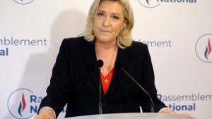 Enttäuschung bei Marine Le Pen. Die Chefin des rechtsextremen Rassemblement National muss einen Rückschlag auf ihrem erhofften Weg ins französische Präsidentenamt einstecken. Foto: AFP/GEOFFROY VAN DER HASSELT