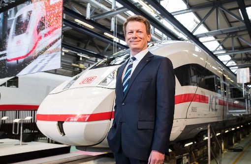 Bahnchef Lutz freut sich über steigende Fahrgastzahlen. Foto: AFP
