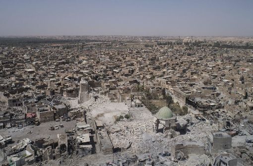 Das zerstörte vom IS befreite irakische Mossul. Foto: AP