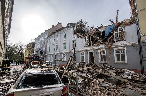 Das Gebäude in Dortmund wurde größtenteils zerstört. Foto: dpa