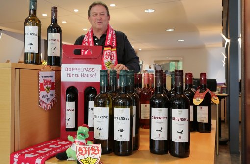 Bekenntnis zum VfB: der Weingärtner-Vertriebschef Rolf-Dieter Hess. Foto: Patricia Sigerist
