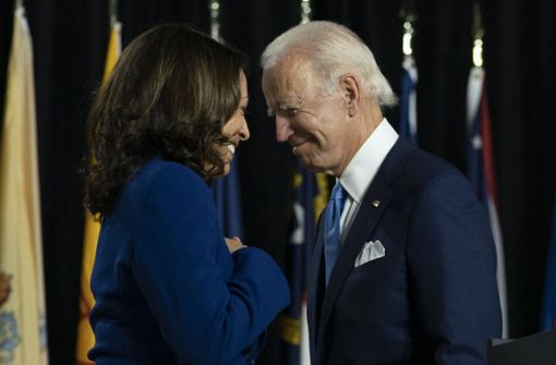 Joe Biden und Kamala Harris haben bei der US-Präsidentschaftswahl den Sieg davongetragen. Foto: AP/Carolyn Kaster