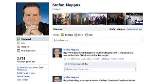 Der Facebook-Auftritt von Ministerpräsident Stefan Mappus (CDU). Auch sein ... Screenshot: SIR