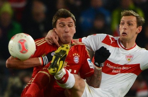 Georg Niedermeier gegen den FC Bayern München. Foto: dpa