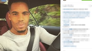 Daniel Didavi vom VfB Stuttgart macht ein Selfie beim Autofahren und postet es auf Instagram.  Screenshot: https://www.instagram.com/danieldidavi10/