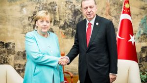 Bundeskanzlerin Angela Merkel hat den türkischen Präsidenten Erdogan getroffen. Foto: Getty Images