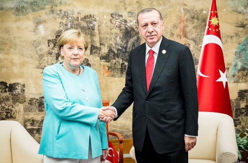 Bundeskanzlerin Angela Merkel hat den türkischen Präsidenten Erdogan getroffen. Foto: Getty Images