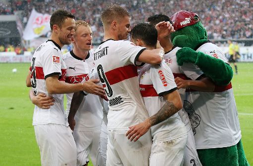 Der VfB Stuttgart hat den VfL Wolfsburg mit 1:0 besiegt. Foto: Pressefoto Baumann