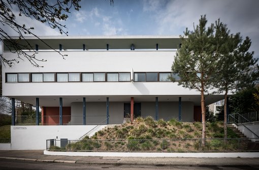 Seit Sonntag Teil der Welterbe-Stätten: Das Doppelhaus von Le Corbusier auf dem Killesberg. Foto: Lichtgut/Achim Zweygarth