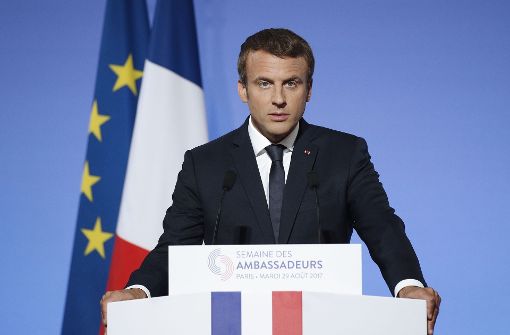 Präsident Macron will den Arbeitsmarkt reformieren – doch die Franzosen seien reformunfähig, sagt er. Foto: AFP