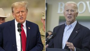 Donald Trump (links) und Joe Biden sind als Kandidaten für die US-Wahl im November gesetzt. Foto: dpa/Eric Gay